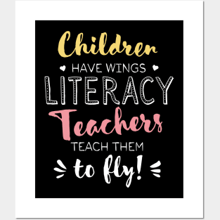 Literacy Teacher Gifts - Beautiful Wings Quote Posters and Art